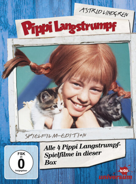 Pippi Langstrumpf - Spielfilm-Box  [4 DVDs]