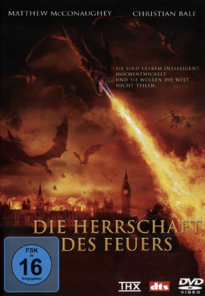 Die Herrschaft des Feuers / DVD - Top Zustand