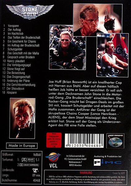Stone Cold - Kalt wie Stein (1991) FULL UNCUT FSK 18 DVD - Top Zustand