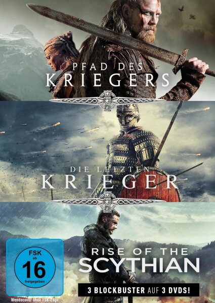 Krieger-Box: Pfad des Kriegers, Die letzten Krieger & Rise of the Scythian / NEU