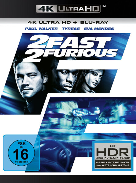 2 Fast 2 Furious  (4K Ultra HD) (+ Blu-ray 2D)  Guter Zustand