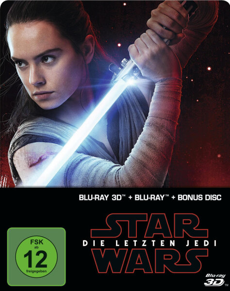 Star Wars: Episode VIII-Die letzten Jedi-Steelbook (+ BluRay 2D + Bonus-BluRay)