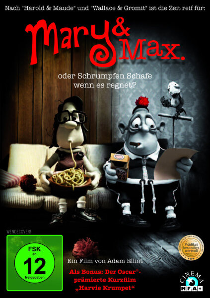 Mary & Max oder Schrumpfen Schafe wenn es regnet / DVD * Top Zustand
