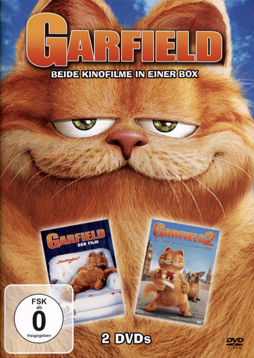Garfield 1+2 / DVD *Akzeptabel mit Kratzer, 3,29