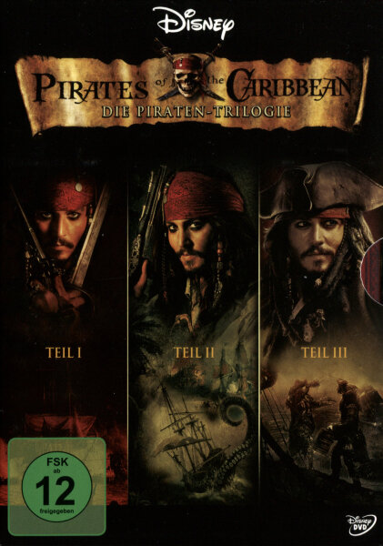 Pirates of the Caribbean - Die Piraten-Trilogie  (3 DVDs) - Top Zustand