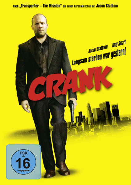 Crank von Mark Neveldine Brian Taylor - Jason Statham - DVD Film / Guter Zustand