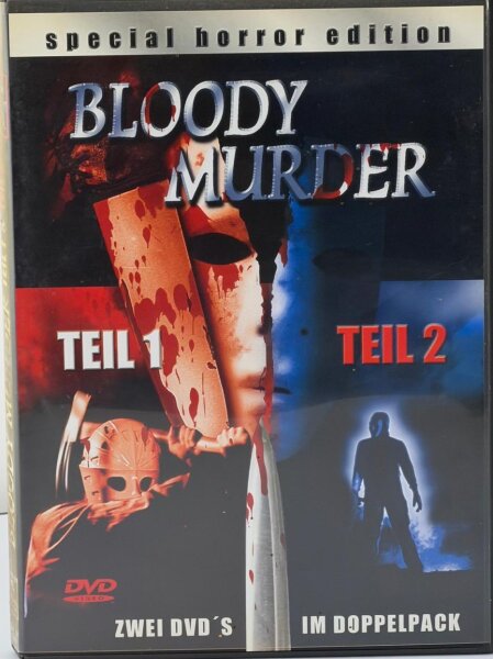 Bloody Murder - Teil 1 & 2  [Special Horror Edition] [2 DVDs] Guter Zustand
