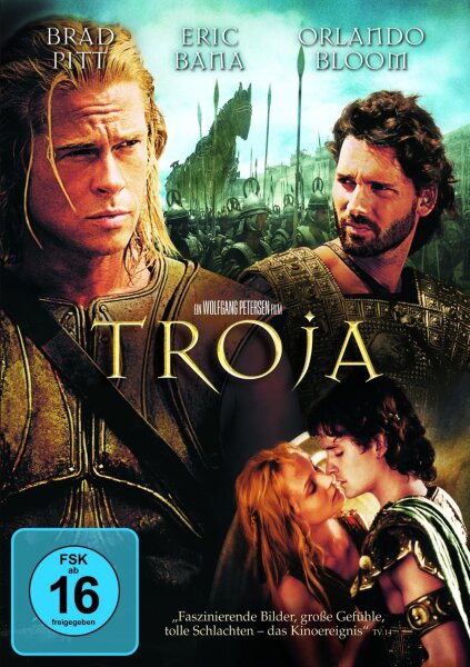 DVD TROJA Wolfgang Petersen Brad Pitt Eric Bana Orlando Bloom