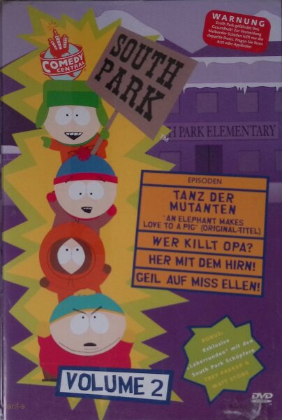 South Park Vol. 2 (Serie 1) DVD * Top Zustand