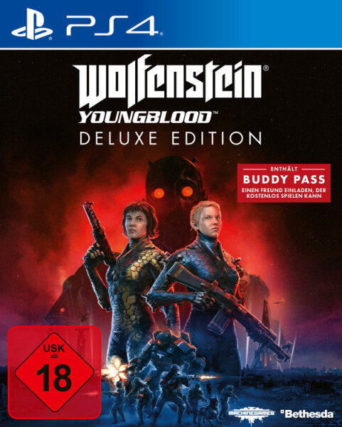 Wolfenstein: Youngblood (Deluxe Edition) Playstation 4 / PS5 * Guter Zustand