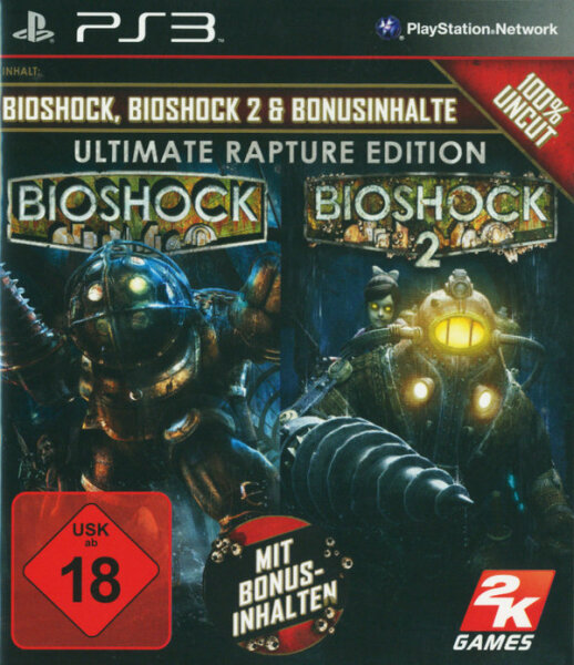 Bioshock - Ultimate Rapture Edition (Bioshock  + Bioshock 2) / PS3 + Handbuch