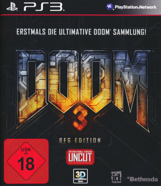 Doom 3 BFG Edition / Playstation 3 / PS3 + Handbuch *Top Zustand* Pappcover