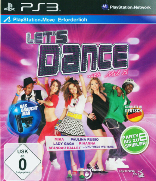Lets Dance with Mel B (Move erforderlich) PS3 + Handbuch *Top Zustand*