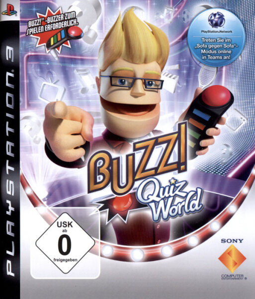 BUZZ! - Quiz World / Playstation 3 / PS3 + Handbuch *Top Zustand*