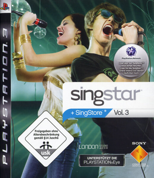 Singstar Vol.3 / Playstation 3 / PS3 + Handbuch *  Top Zustand