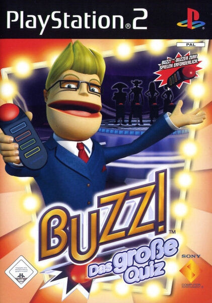 BUZZ! - Das große Quiz / Playstation 2 / PS2 + Handbuch - Top Zustand