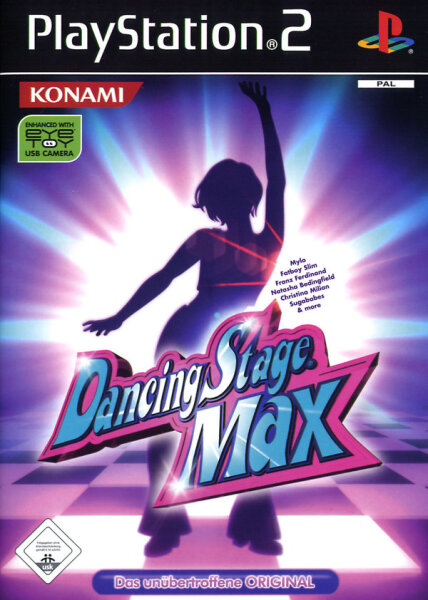 Dancing Stage Max / Playstation 2 / PS 2 + Handbuch *Guter Zustand*