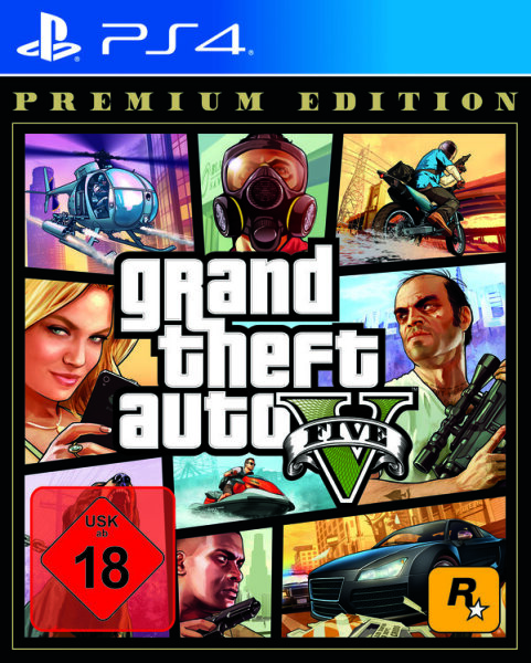 Grand Theft Auto V (Premium Edition) Playstation 4 / PS5 * Guter Zustand
