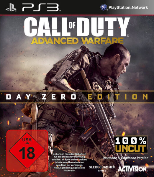 Call of Duty 11 - Advanced Warfare (Day Zero Edition) Playstation 3 / Handbuch