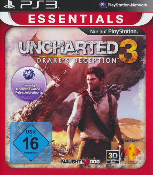 Uncharted 3 - Drakes Deception [Essentials] PS3 + Handbuch *Top Zustand*