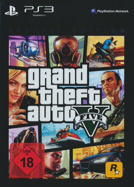 Grand Theft Auto V-Special Edition (PS3/PlayStation 3) Steelbook - Guter Zustand