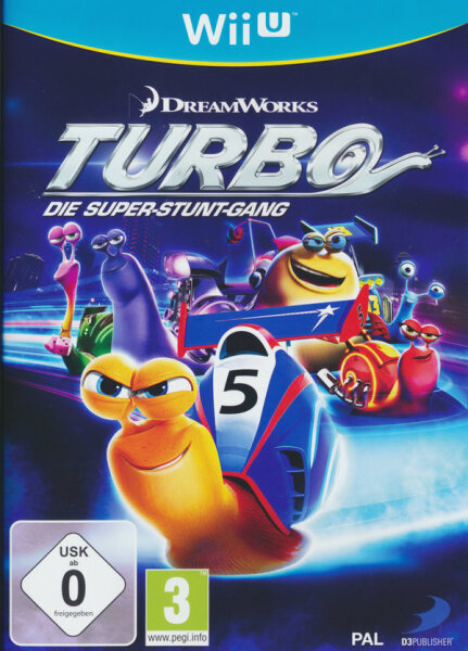 Turbo - Die Super-Stunt-Gang (Nintendo Wii U 2013) Top Zustand