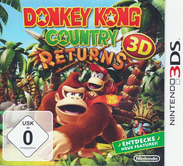 Donkey Kong Country Returns 3D / Nintendo 3DS / 2DS + Handbuch