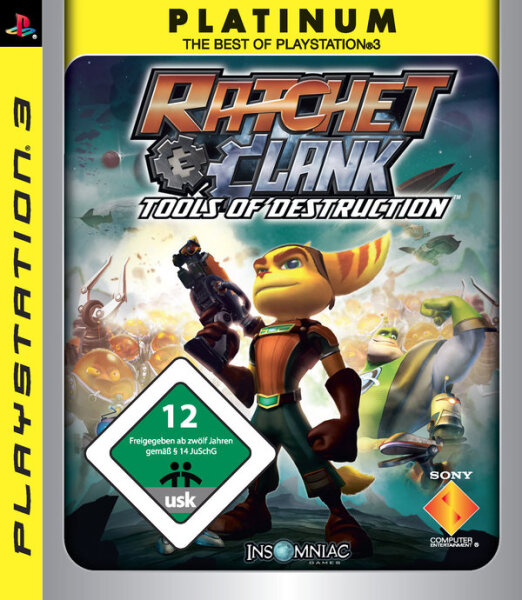 Ratchet & Clank - Tools of Destruction / Platinum/PS3 - mit Handbuch-Top Zustand