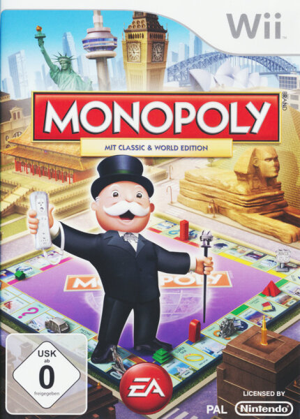 Monopoly - Classic & World Edition / Nintendo Wii / Wii U + Handbuch