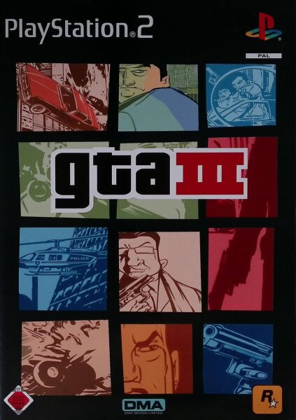 Grand Theft Auto 3 / Playstation 2 / PS2 + Handbuch / Guter Zustand