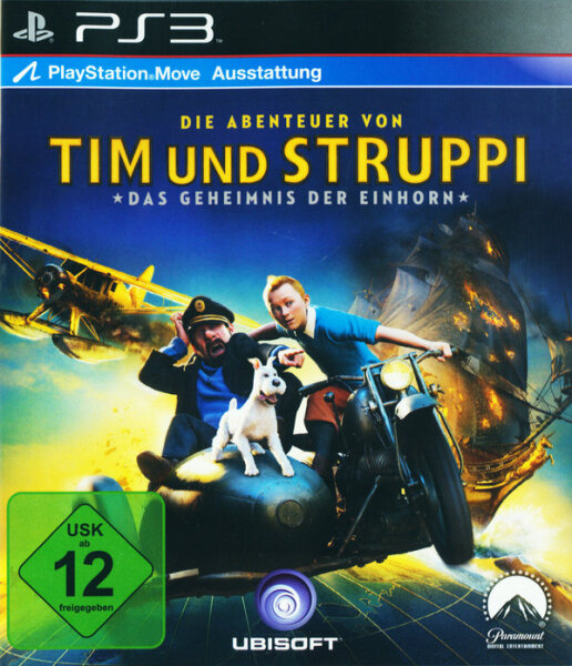 Die Abenteuer von Tim und Struppi: Das Geheinmis der Einhorn/PS3 + Handbuch *Top