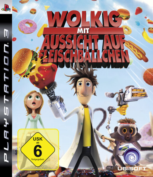 Wolkig mit Aussicht auf Fleischbällchen / Playstation 3 / PS3 + Handbuch *Guter Zustand*