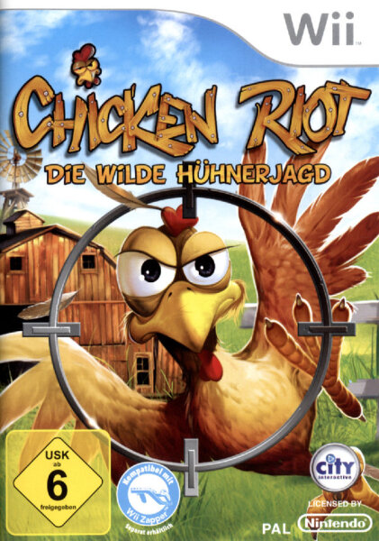 Chicken Riot - Die wilde Hühnerjagd / Wii + Handbuch * Guter Zustand