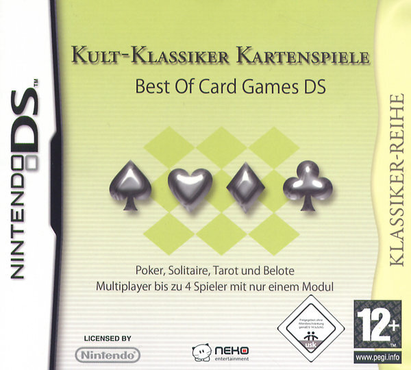 Kult-Klassiker Kartenspiele - Best of Card Games / Nintendo DS + Handbuch*Top Zustand*