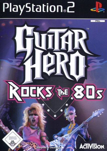 Guitar Hero - Rock the 80s / Playstation 2 / PS2 + Handbuch - Top Zustand