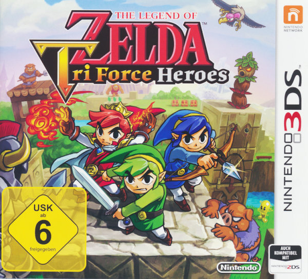 The Legend of Zelda-Tri Force Heroes / Nintendo 3DS / 2DS + Handbuch*Top Zustand
