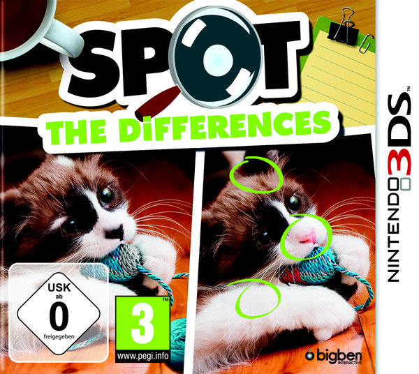 Spot the Differences! / Nintendo 3DS / 2DS + Handbuch*Top Zustand