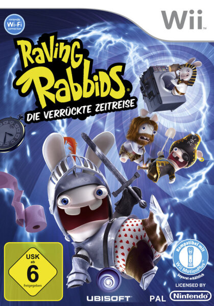 Raving Rabbids - Die verrückte Zeitreise / Nintendo Wii / Wii U + Handbuch