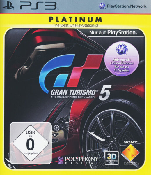 Gran Turismo 5 - Platinum / Playstation 3 + Handbuch*Guter Zustand*