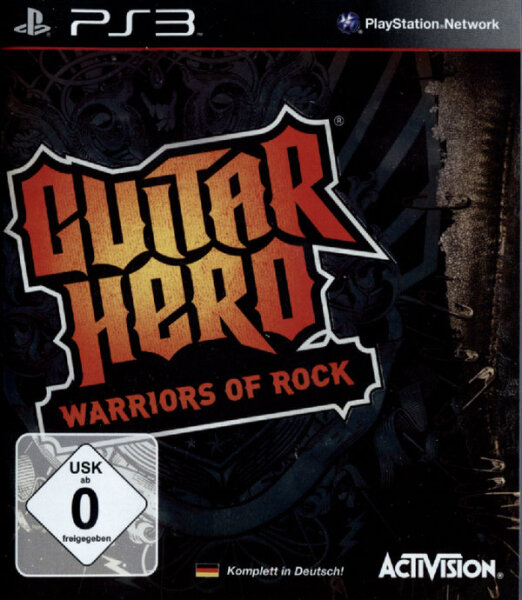 Guitar Hero - Warriors of Rock / Playstation 3 / PS3 + Handbuch *Top Zustand*