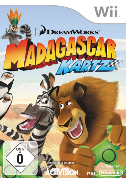 Madagascar Kartz / Nintendo Wii / Wii U + Handbuch