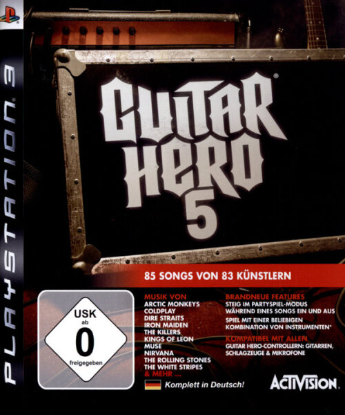 Guitar Hero 5 / Playstation 3 / PS3 + Handbuch *Top Zustand*