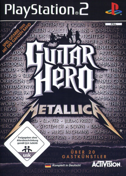 Guitar Hero - Metallica / Playstation 2 / PS 2 + Handbuch *Guter Zustand*
