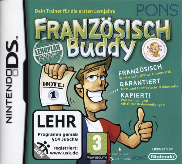 PONS Französisch Buddy / Nintendo DS + Handbuch*Top Zustand