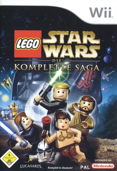 Lego Star Wars - Die komplette Saga / Nintendo Wii / Wii U + Handbuch
