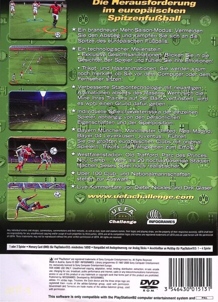 UEFA Challenge | Playstation 2 + Handbuch