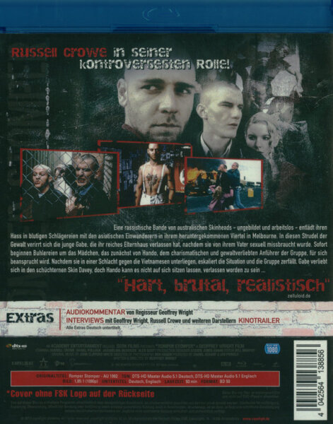 Romper Stomper ( Blu-ray, Russell Crowe )  Top Zustand