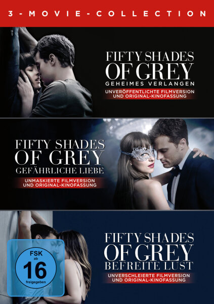 Fifty Shades of Grey - 3-Movie Collection  [3 DVDs] Top Zustand