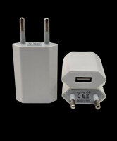 1x USB-Netzteil, 5W ,1A , in Weiß