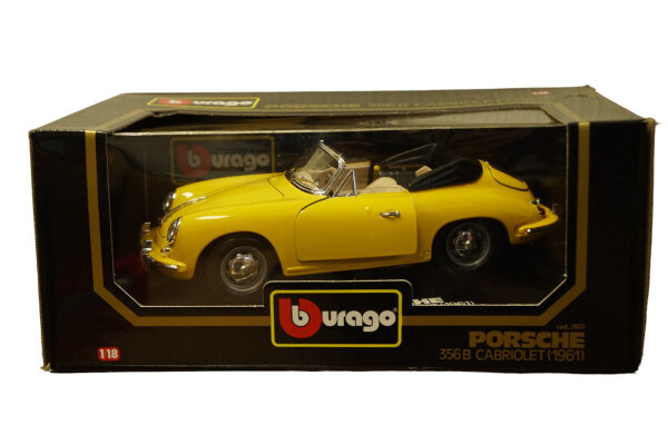 Bburago Porsche 356B Cabriolet - 1961 cod.3031 - Gelb